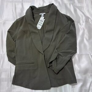 Bar III Green Khaki blazer